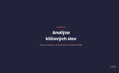 Analýza klíčových slov krok za krokem