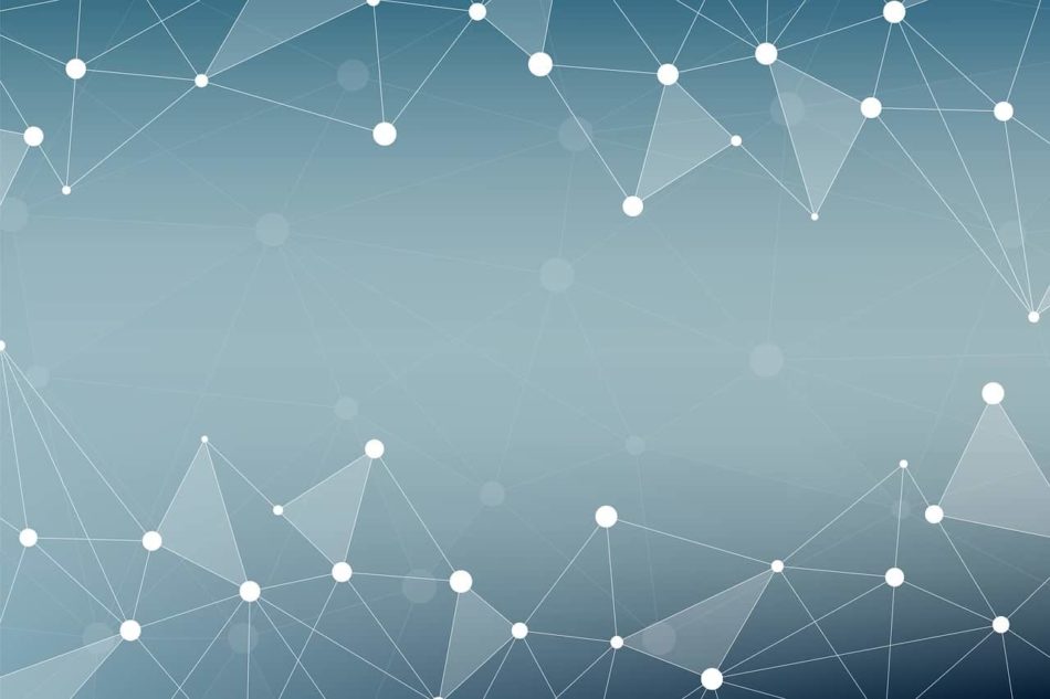 Abstract network of connected points illustrating links between pages